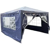 Saska Garden 1067834 vrtni paviljon 3 × 4 m s 4 stranice- temno modra