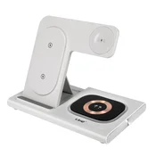 LINQ Polnilna postaja QI iPhone, Apple Watch in AirPods, zložljiva oblika, LinQ bela, (20917842)