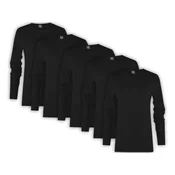 Paket 5 ženskih majic z dolgimi rokavi Interlock-T