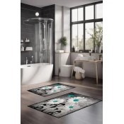 Lessentiel Maison Set prostirki za kupatilo CT-5378, 2 Komada, Siva