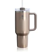Stanley Quencher H2.O Fluted Tumbler lonček iz nerjavečega jekla s slamico velik Pale Gold Shine 1180 ml