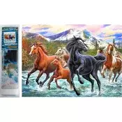 Norimpex Diamantna slika Konji v vodi 30x40cm
