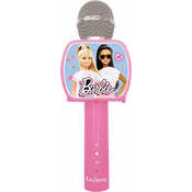 Mikrofon Lexibook - Barbie MIC240BB, bežicni, ružicasti