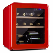 Klarstein Vinetage 12, hladilnik za pijačo, hladilnik, 46 litrov, 4 – 22 °C, retro oblika (HEA13-Vinetage15-red)