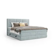 Esposa BOXSPRING POSTELJA 160 cm x 200 cm , tekstil svetlo modra