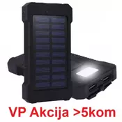 HRD-T12 ** Gembird solar power bank 12000mAh 2xUSB, LED