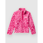 Columbia Helvetia II Printed Snap Kids Half-Zip Fleec guv pnk