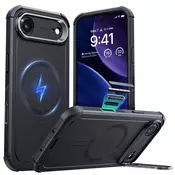 Hibridni ovitek ESR Cyber Armor Kickstand za iPhone Air - black