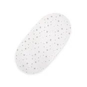 shumee Bombažna rjuha za voziček Boho Moses Basket, Gondola 75x35 cm - Mini Stars Gray