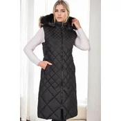 Z9718 DEWBERRY WOMENS VEST-BLACK