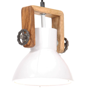 Industrijska viseca svjetiljka 25 W bijela okrugla 19 cm E27