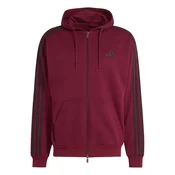 ADIDAS SPORTSWEAR Športna jopa na zadrgo Essentials bordo / črna