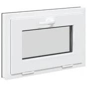 Vidaxl Okno za klet RISOR 60 x 40 cm PVC in steklo Antracit