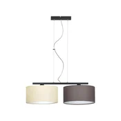 Moderna viseča svetilka, senčnik iz blaga, 2x60W LED