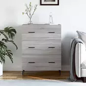 Vidaxl vidaXL Omarica, siv hrast sonoma, 69,5 x 34 x 90 cm, material na osnovi lesa