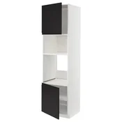 METOD Visoki element za ugradne uredaje, bela/Upplöv boja antracita, mat, 60x60x220 cm