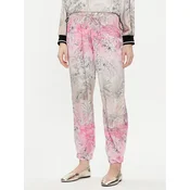 Liu Jo Hlače iz tkanine TA4238 T3247 Roza Relaxed Fit