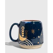 SKODELICA IZ GLAZIRANEGA KAMNA, NIGHTFALL BLUE