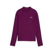 PUMA Train All Day Essentials Slim Quarter-Zip Long Sleeve Tee Youth, Shop, Fuchsia Glow, 11-12Y