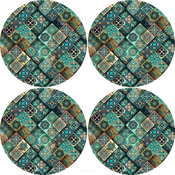 Bertoni Home Unisexs 4 Thick Round Table Pads Set Estera
