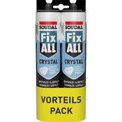 Soudal Montažno lepilo Fix ALL Crystal 2 x 290 ml