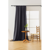 Temno siva zavesa OXFORD 140x250 cm Za obesiti: Trak za nabiranje