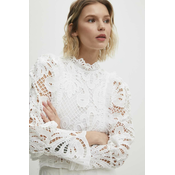 Bluza Answear Lab za žene, boja: bijela, s uzorkom