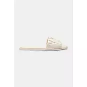 Coach natikači z ravnim podplatom ženski usnjeni Holly Quilted Leather Sandal