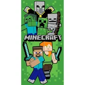 Zeleni pamučan dječji ručnik 70x140 cm Minecraft Let´s Survive – Jerry Fabrics