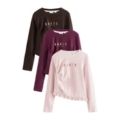 Baker by Ted Baker Majica kostanj rjava/zlata/jagoda/svetlo roza