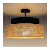 Plafonski luster BOHO 1xE27/60W/230V precnik 40 cm crna/bež