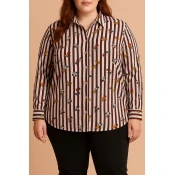 Plus size bluza s potiskom, bordo