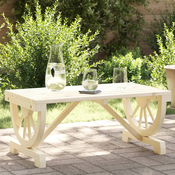 vidaXL Vrtna klubska mizica 90x50x40 cm trden les jelke
