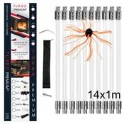 TURBO Premium Rotacijska krtača za čiščenje dimnika TURBO Premium - 14m