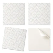 shumee Komplet vinilnih ploščic za enostavno montažo z geometrijskim diamantnim vzorcem 9x30x30 cm