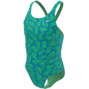 Girls swimsuit nike hydrastrong multi print girls electric algae