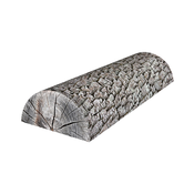 shumee Pol-vzglavnik iz jelše 10x40 cm - ergonomski, s spominsko peno, za hrbet, vrat in tilnik, dekorativni - Bertoni