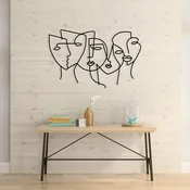 Wallity Zidna dekoracija Adrianus, 61x38,5cm, Crna