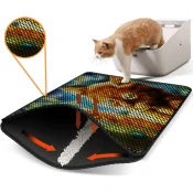 Aberto Design Prostorika za toalet za macke Nrszn0115, 45 x 60 cm, Šarena