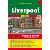Freytag & Berndt Liverpool 1:10.000. Plastificiran zemljevid / Načrt mesta.