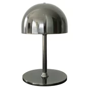 Temno siva LED namizna svetilka z daljinskim upravljalnikom s kovinskim senčilom (višina 22 cm) Tim – Sirius