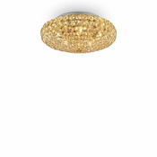 Ideal Lux - LED Kristalna stropna svetilka KING 5xG9/3W/230V pr. 38 cm zlata