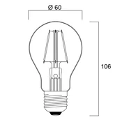 Sylvania ToLEDo Retro LED svetilka E27 4,1W oranžna