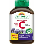 Jamieson vitamin C 500 mg pastile s okusom grožda 120 tableta