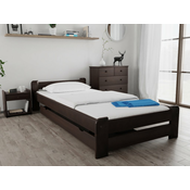 Postelja Emily 90 x 200 cm oreh Posteljno dno: Z letvenim dnom, Vzmetnica: Brez vzmetnice