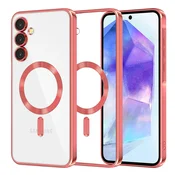 Ovitek Techsuit Luxury Crystal MagSafe za Samsung Galaxy A55 - rdeč