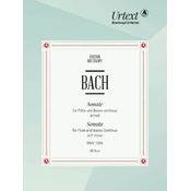 BACH J.S.:SONATA E-MOLL BWV 1034 FLUTE AND PIANO