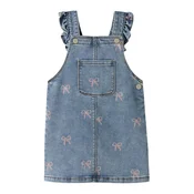 NAME IT Obleka NMFFaith moder denim / roza