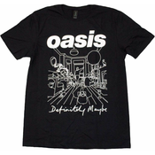 Oasis Majica Definitely Maybe Line Drawing Unisex Black L