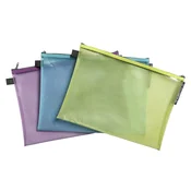 Organizatorska torbica, patentni zatvarač, mrežasta, A4, EXACOMPTA PopNCo, asortiman 38150E